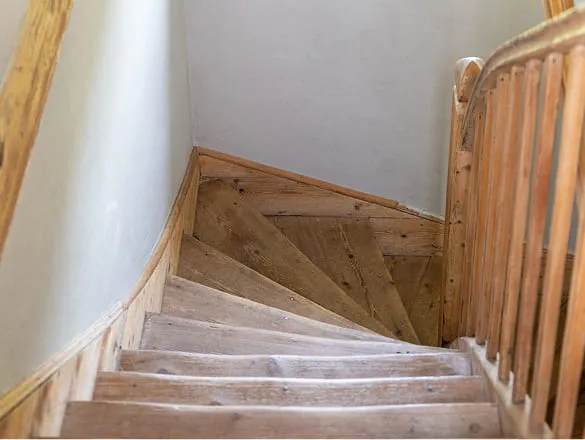 escalier du gite pour 12 personnes la longere en normandie