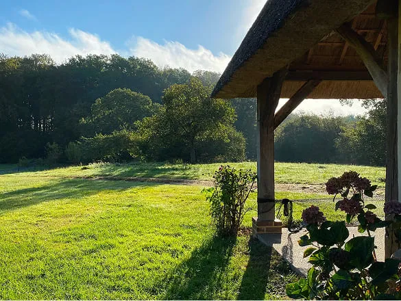 vue exterieure du gite la chaumiere